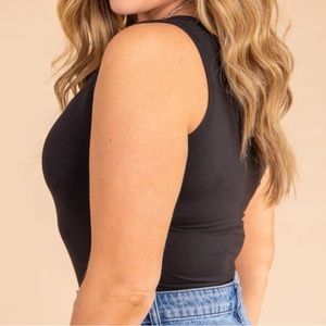 Split Neck Bodysuit